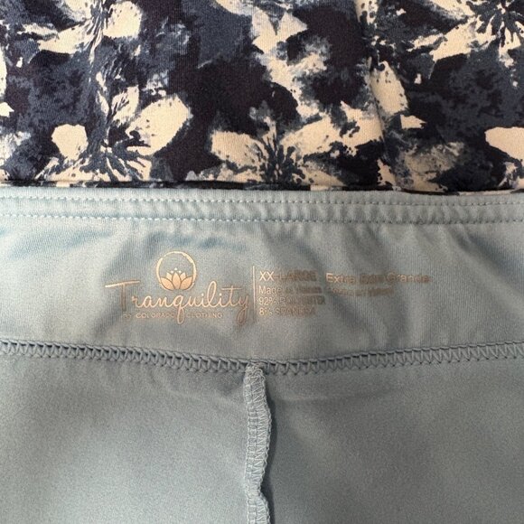 Tranquility Blue Floral Athletic Skort Womens Size XXL Shorts Golf Activewear - Picture 4 of 6